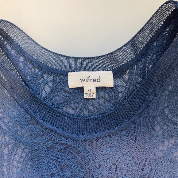 Aritzia - Wilfred Navy Lace Camisole Tank - Size XS - Picture 5 of 5